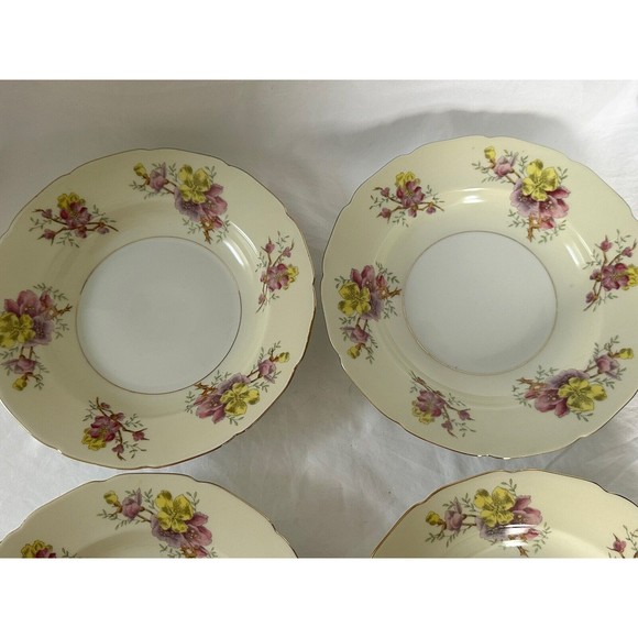 4 Apple Blossom (Cream Background) by BLACK KNIGHT Salad Plate Made in Germany - Picture 3 of 8